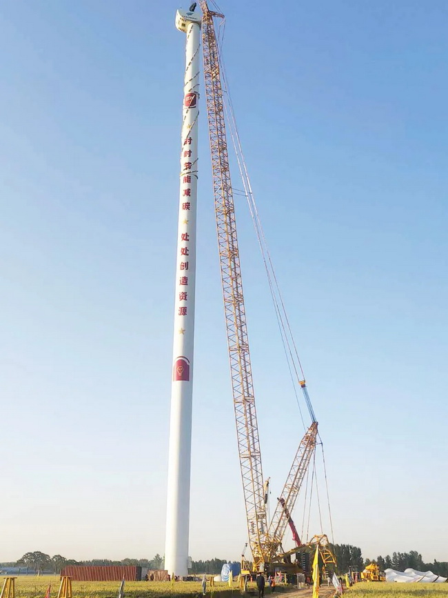 FH官网XGC11000起重机在开封兰考施工