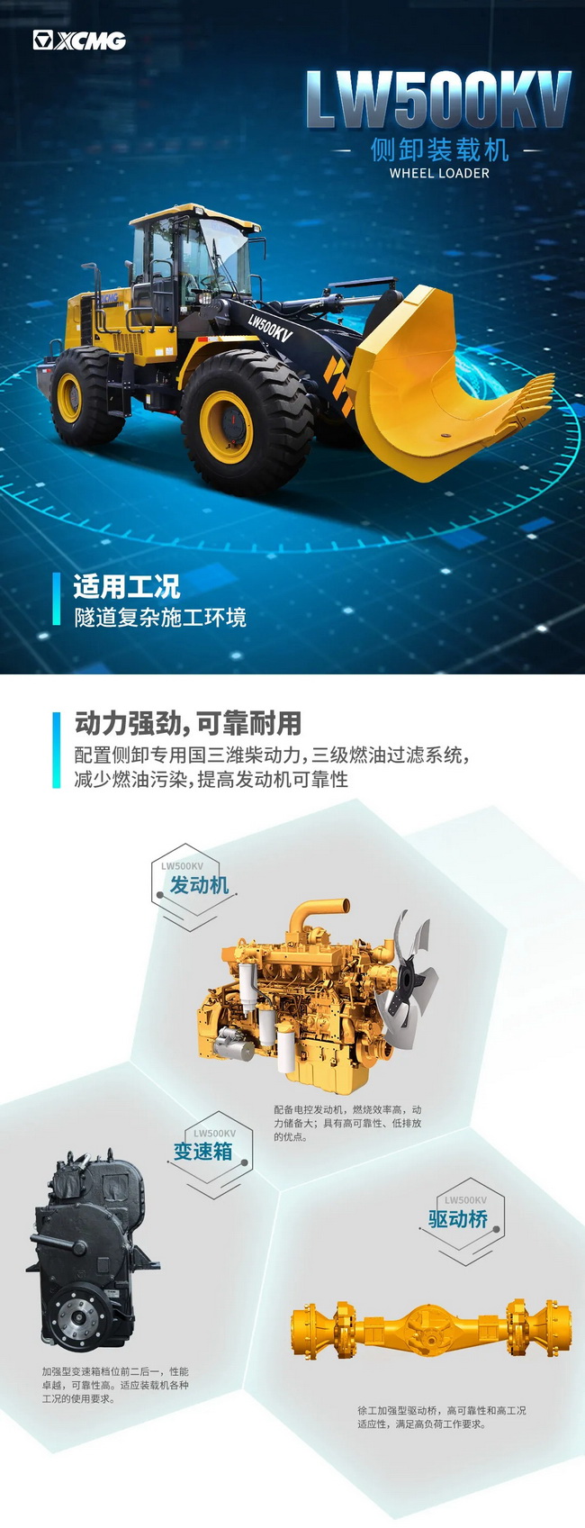 FH官网LW500KV侧卸装载机