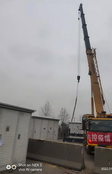 FH官网起重机械助力禹州市方舱医院建设